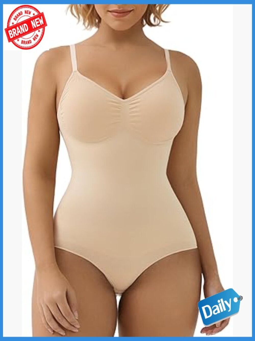 Seamless Tummy Control Shapewear Bodysuit Thong Body Shaper Invisible Under
